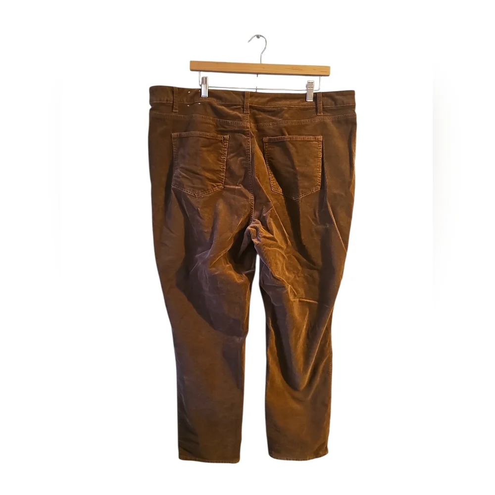 Talbots Stretch Corduroy Straight Leg Pants Solid WP46